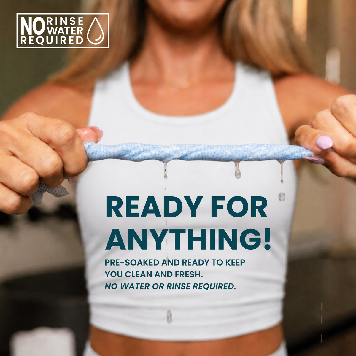 Unscented Shower Wipe Flow Pack - 30 Count
