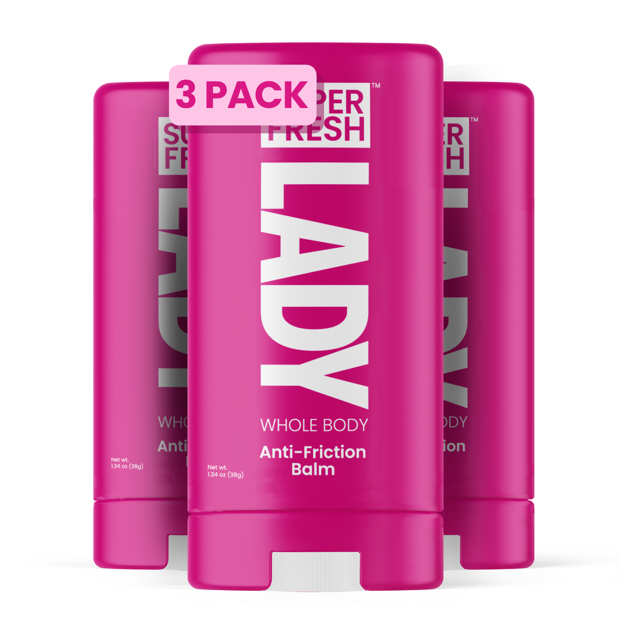 Anti-Friction, Anti-Chafing Stick for Lady Parts