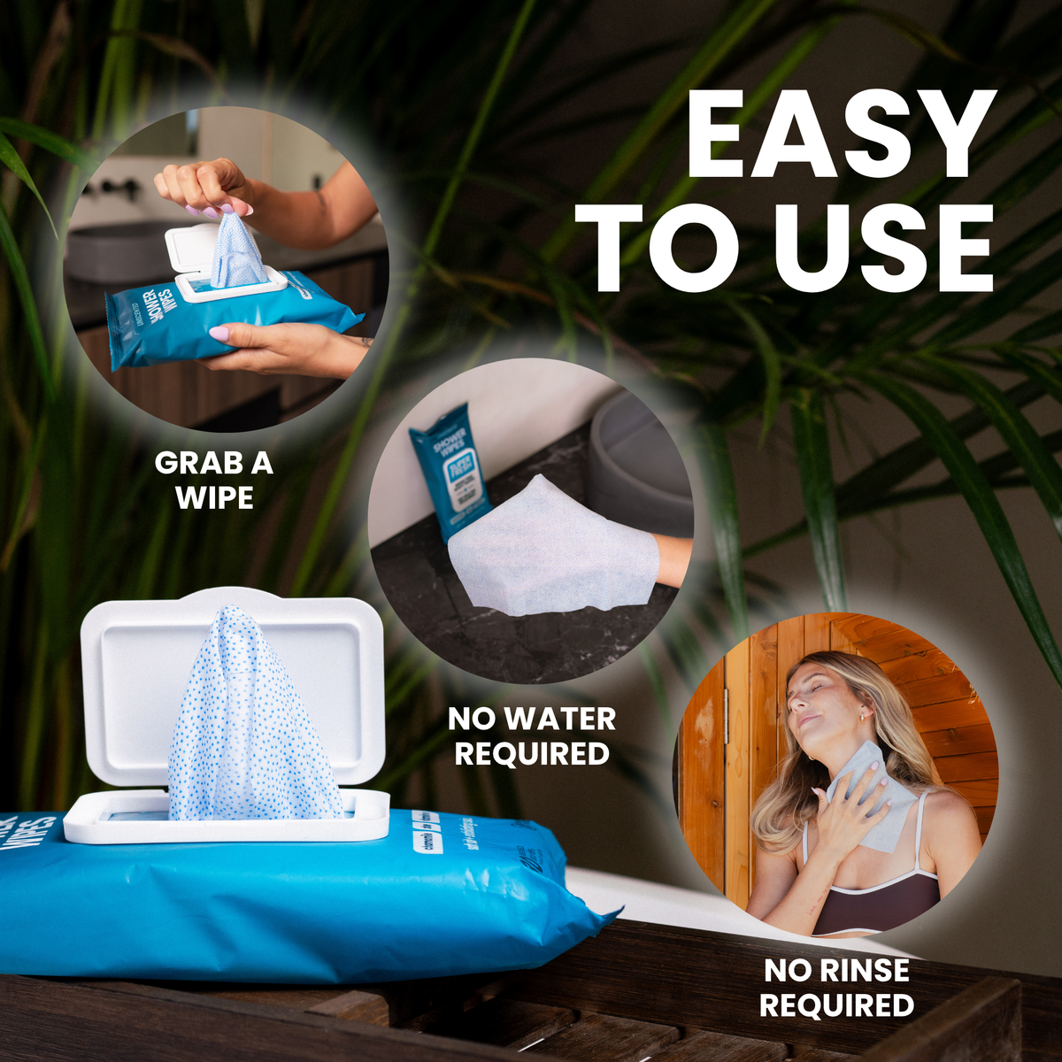 Unscented Shower Wipe Flow Pack - 30 Count