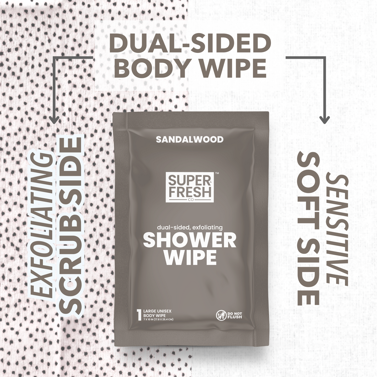 Super Fresh Shower Wipes – Sandalwood