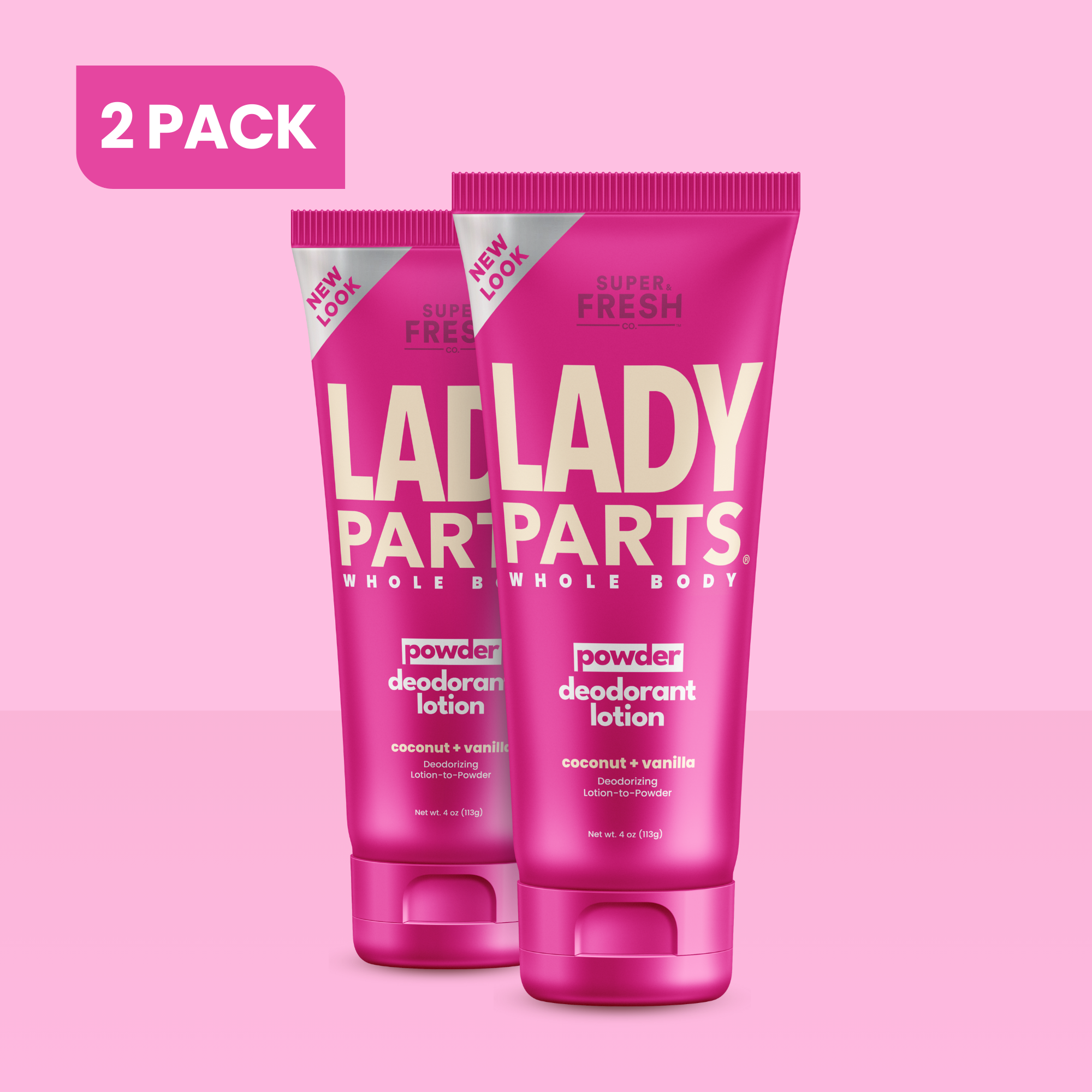 Lady Parts Deodorant Lotion - Powder - Coconut & Vanilla