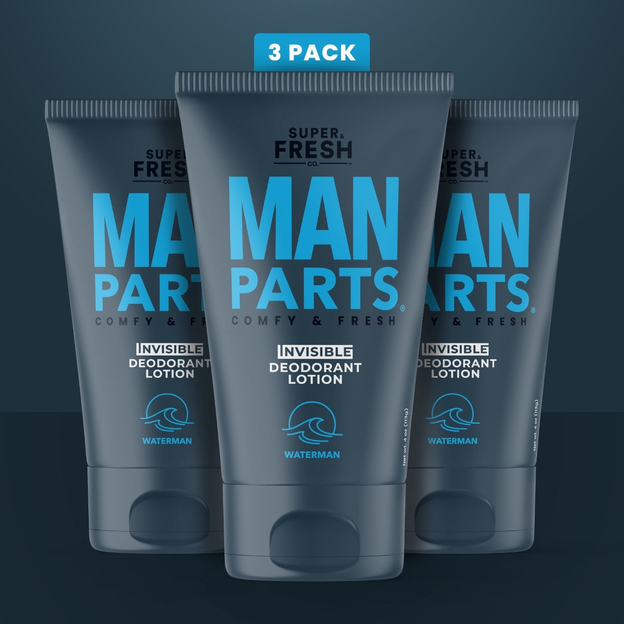 Man Parts Deodorant Lotion - Invisible - Waterman