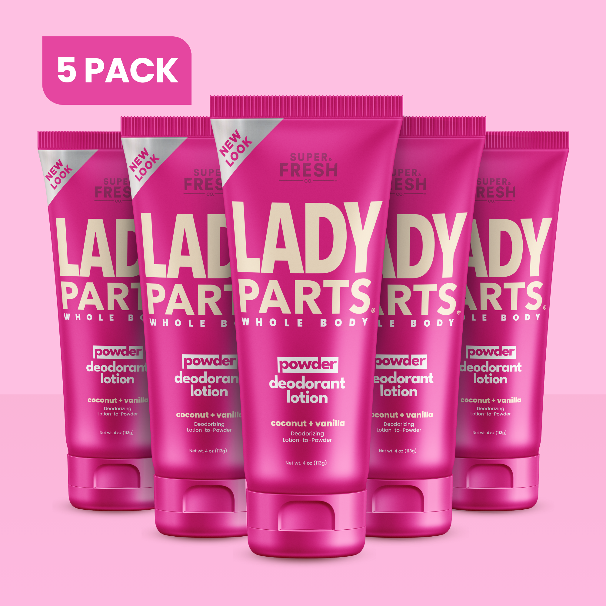 Lady Parts Deodorant Lotion - Powder - Coconut & Vanilla