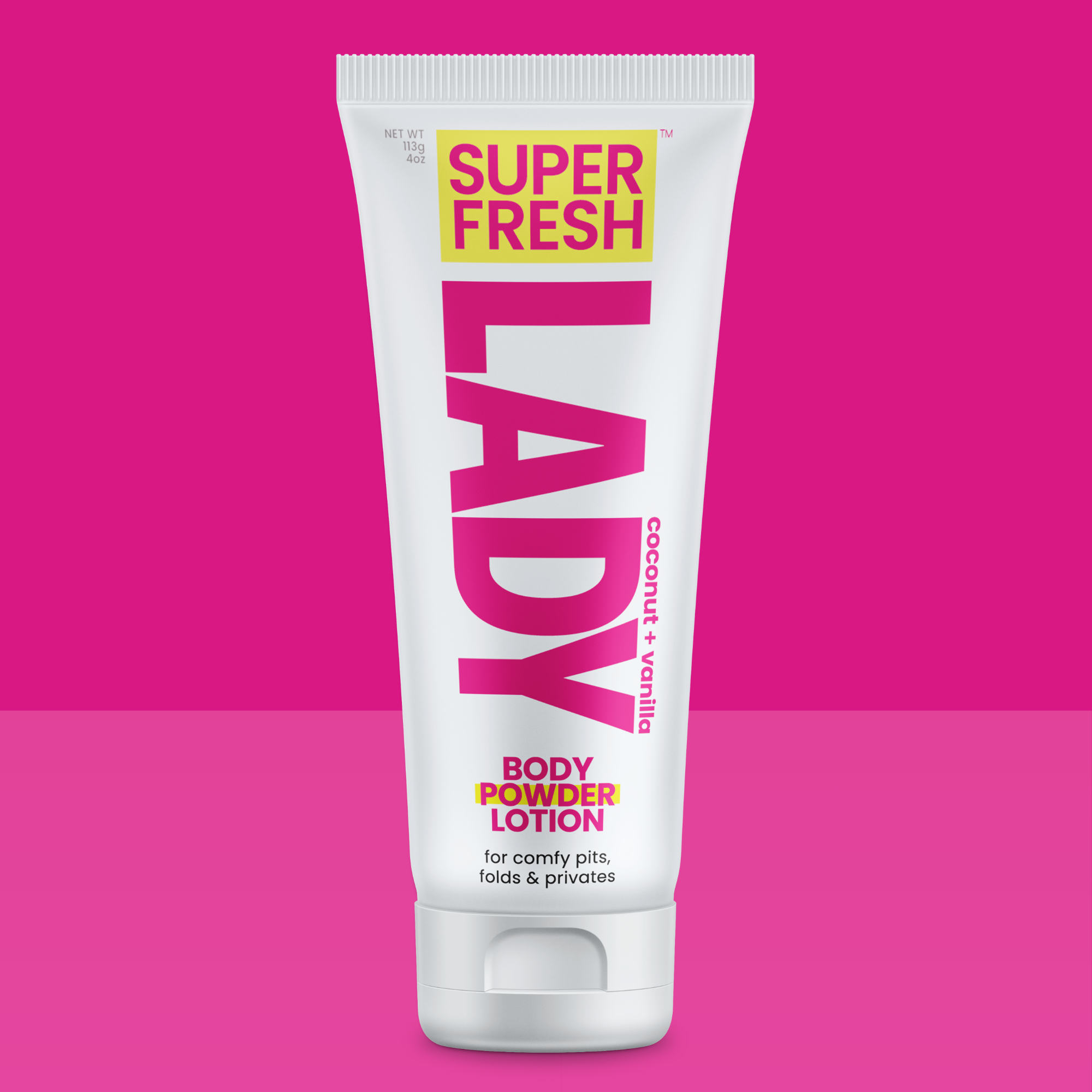 Whole Body Deodorant Lotion for Lady Parts [Coco + Vanilla] Lotion-to-Powder