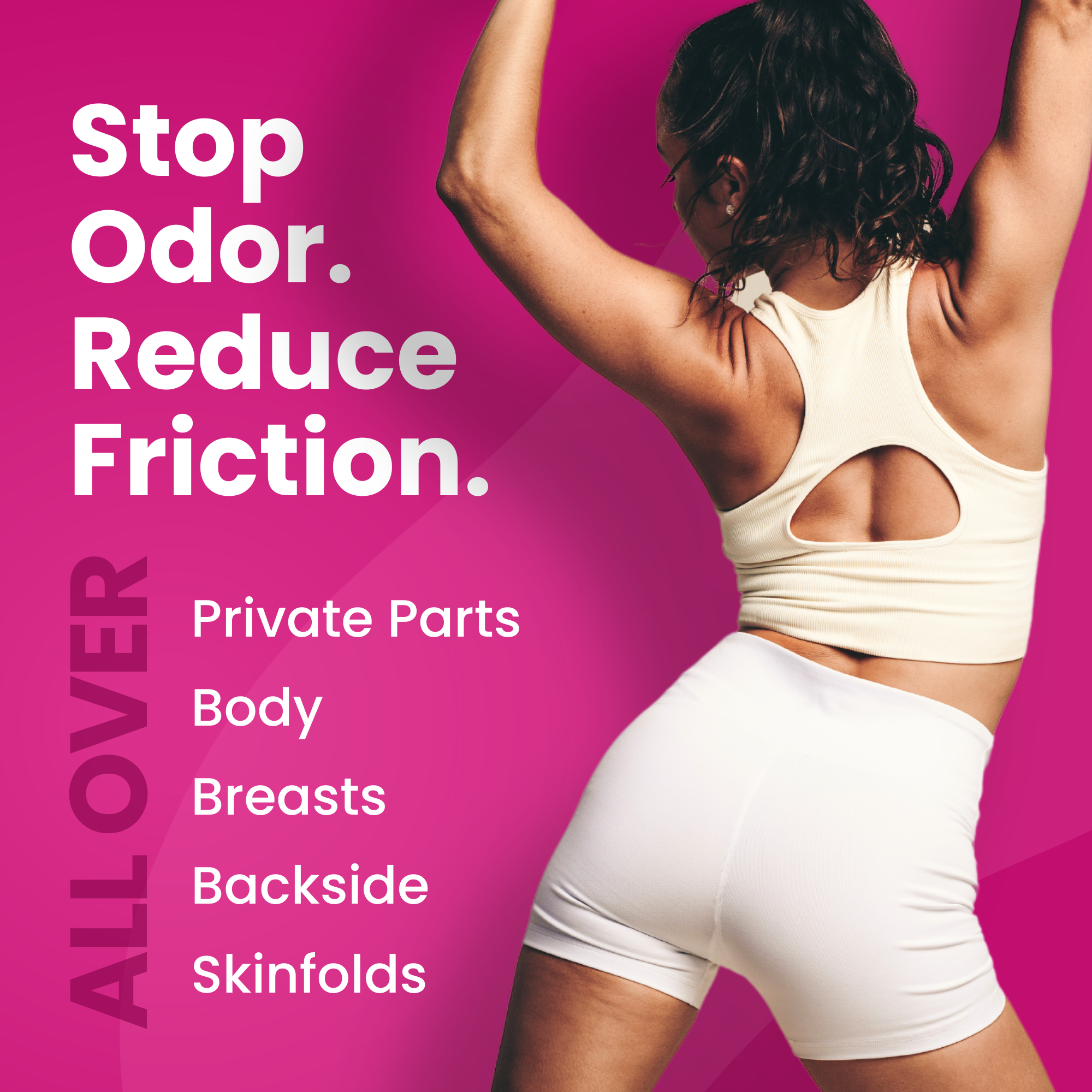 Whole Body Deodorant Lotion for Lady Parts [Coco + Vanilla] Lotion-to-Powder