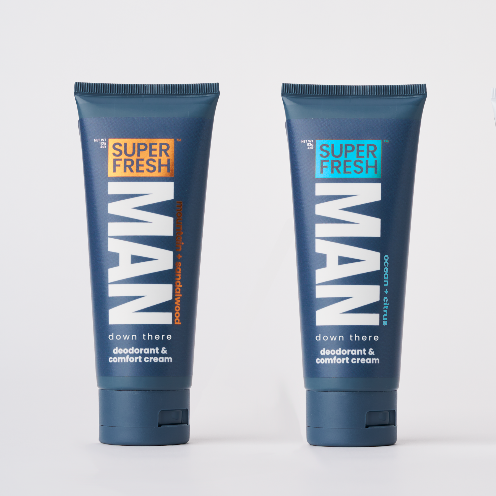 Deodorant & Comfort Cream for Man Parts [Ocean+Citrus]