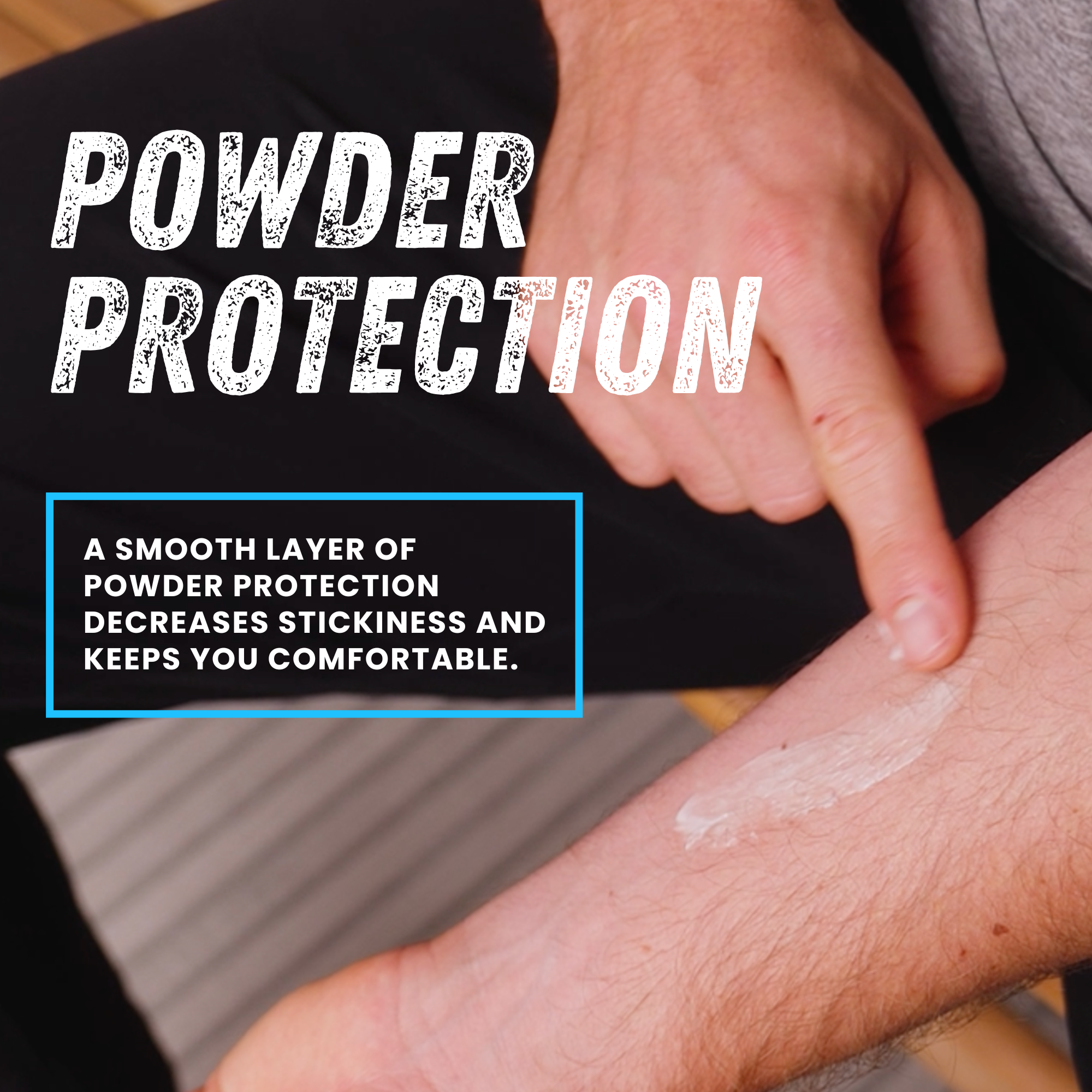 Deodorant & Comfort Cream for Man Parts [Ocean + Citrus] Lotion-to-Powder