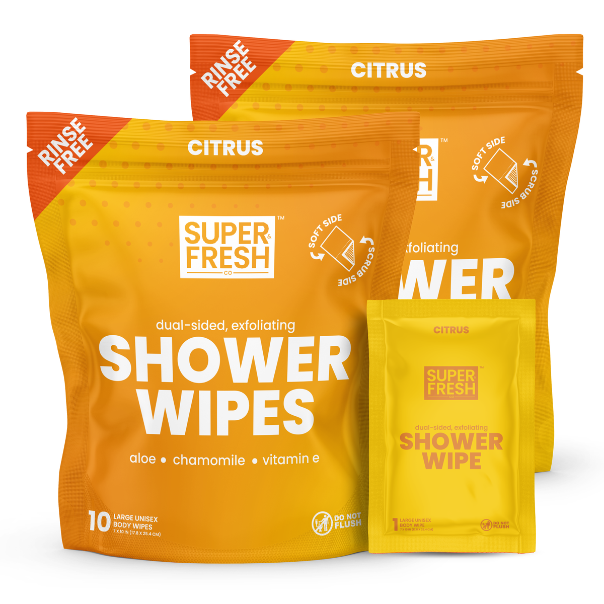 Super Fresh Shower Wipes – Citrus