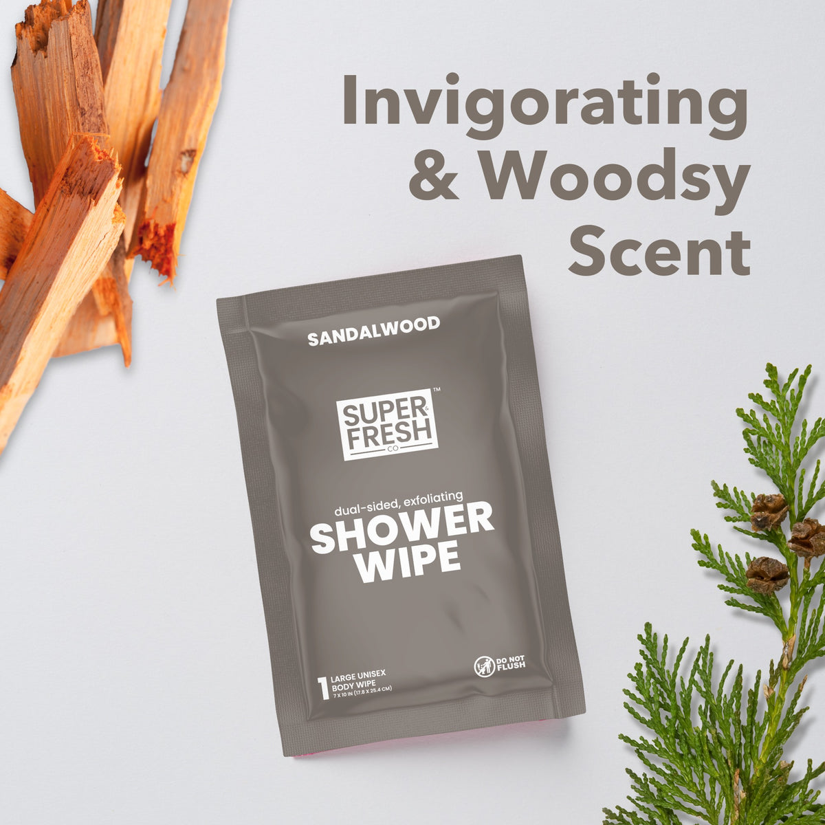 Super Fresh Shower Wipes – Sandalwood