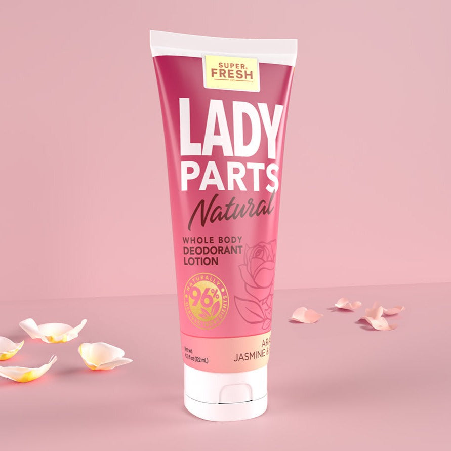 Lady Parts Natural Deodorant Lotion - Jasmine & Rose