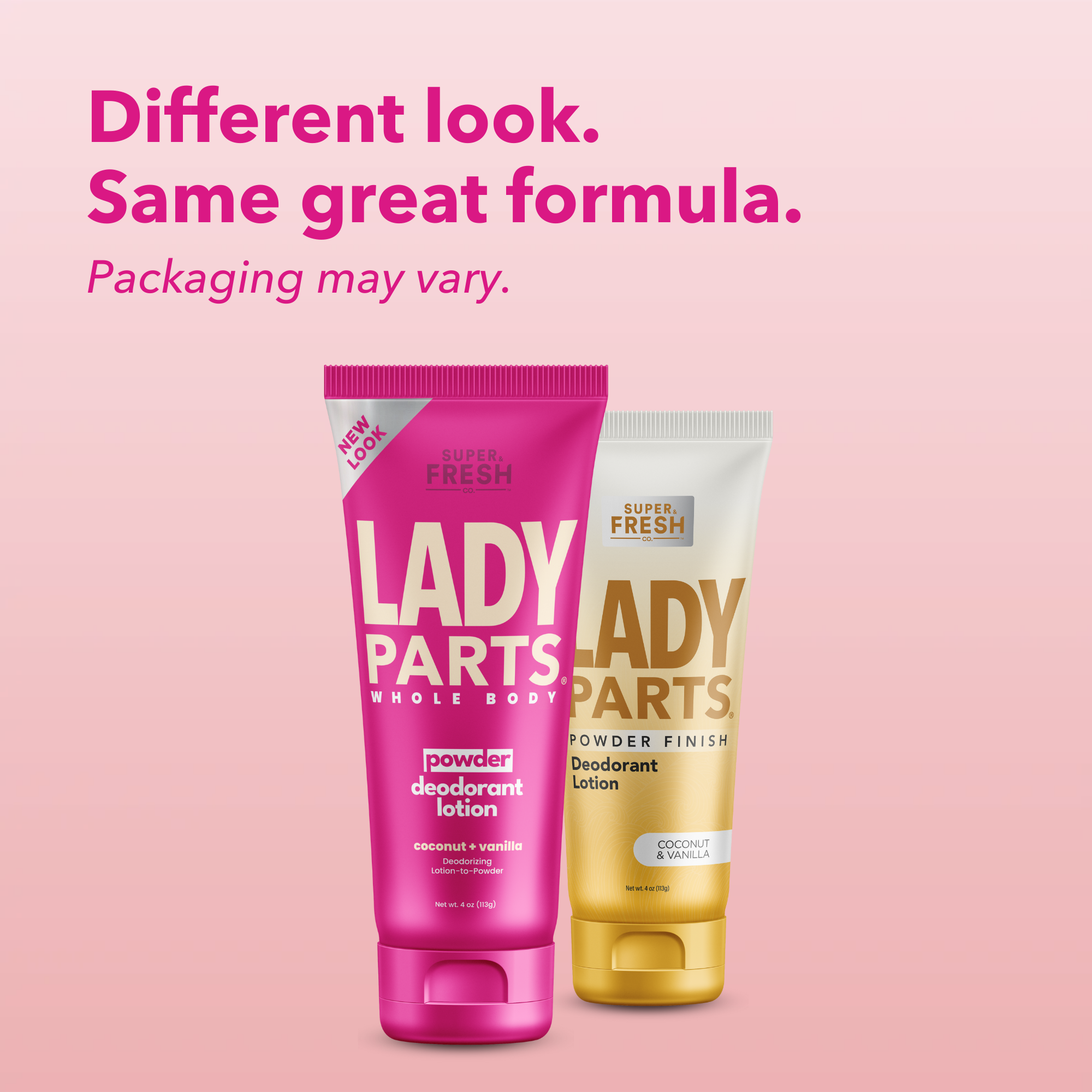 Lady Parts Deodorant Lotion - Powder - Coconut & Vanilla