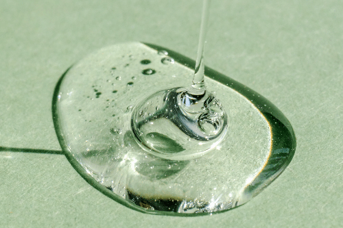 dripping green gel